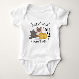 Keep Your Paws Off (cats) Baby Bodysuit