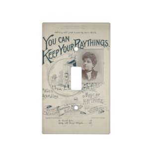Keep Your Playthings Antique - Light Switch Cover