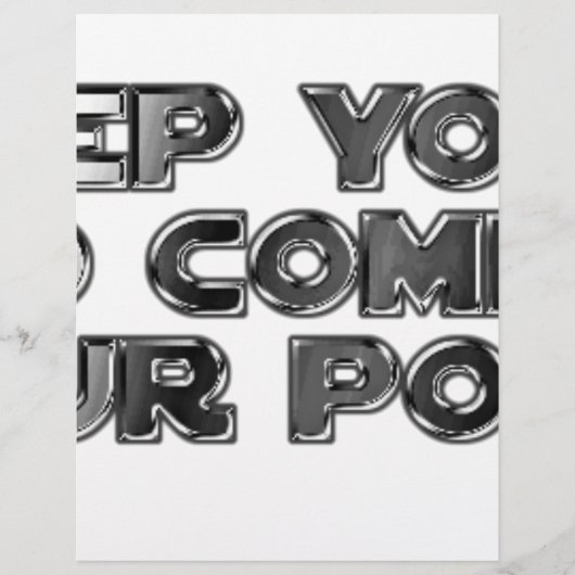 Keep your stupid comments (Front)