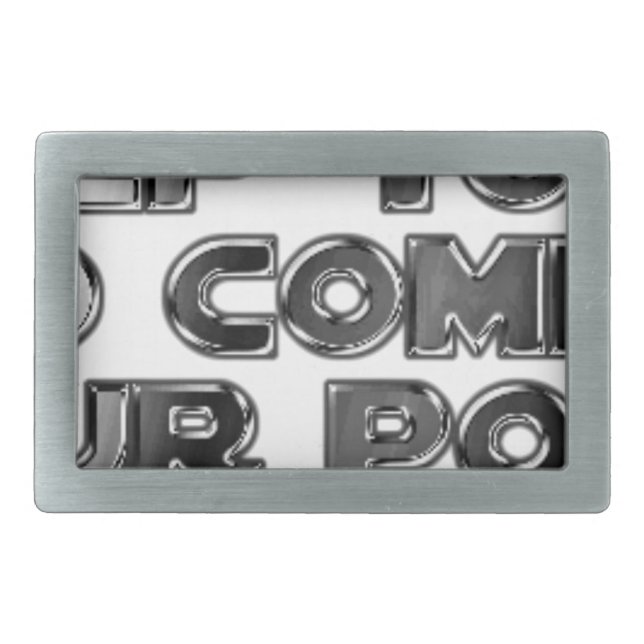 Keep your stupid comments belt buckle (Front)