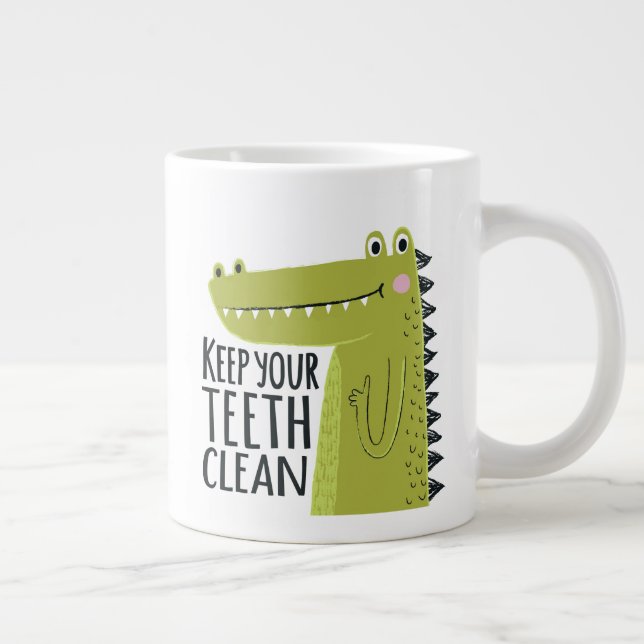Keep Your Teeth Clean Giant Coffee Mug (Right)