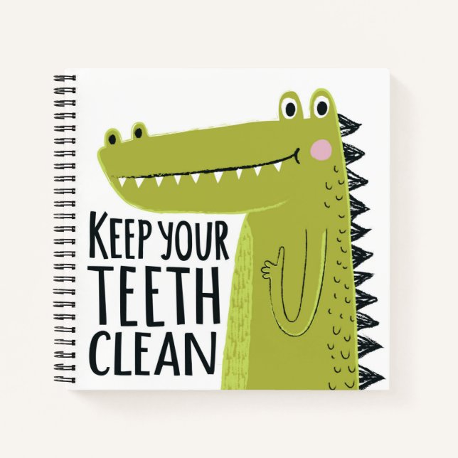 Keep Your Teeth Clean Notebook (Front)