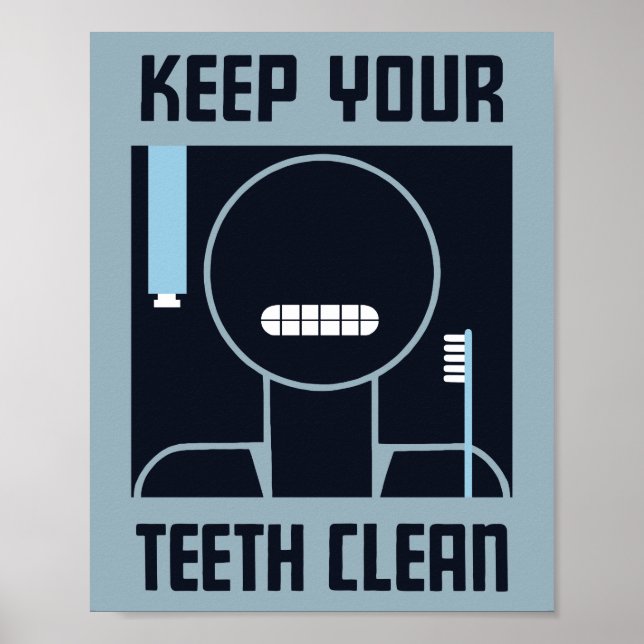 Keep Your Teeth Clean -- WPA Poster (Front)