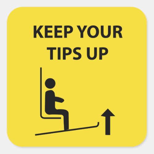 Keep your tips up tip jar sticker