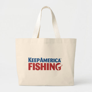 KeepAmericaFishing Color.pdf Large Tote Bag
