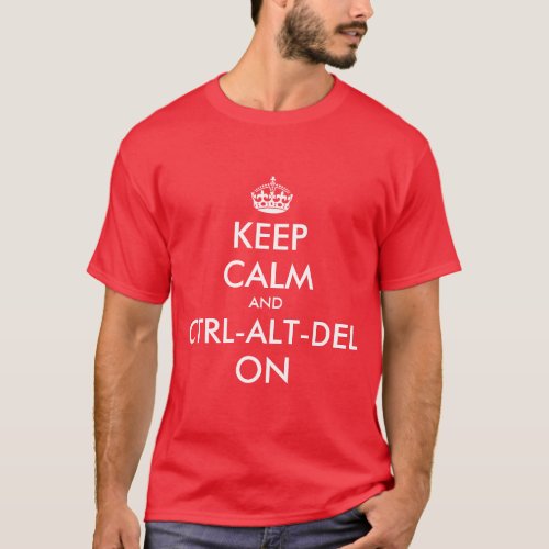 Keepcalm and ctrl on tee shirt