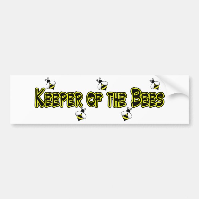 keeper bees bumper bumper sticker (Front)