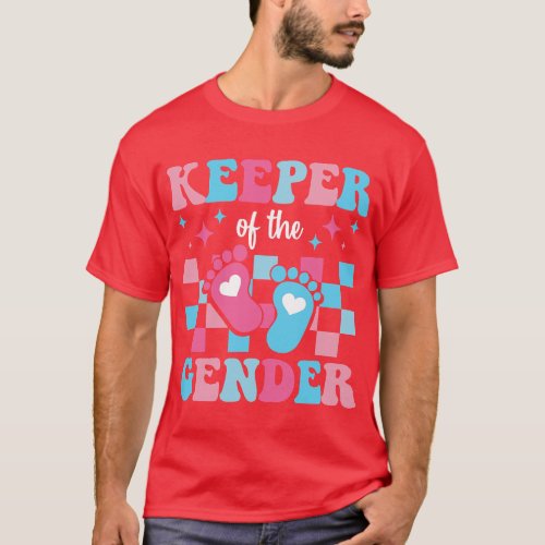 Keeper Of Gender Boy Or Girl Pink Or Blue Mommy Lo T_Shirt