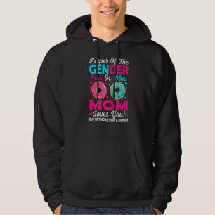 Keeper Of Gender Pink Or Blue Mom Loves You Premiu Hoodie