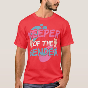 Keeper Of Gender Reveal Party Baby Announcement Pr T-Shirt