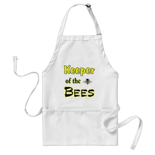 keeper of the bees dark adult apron (Front)