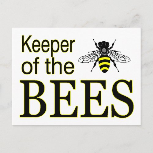 KEEPER OF THE BEES POSTCARD