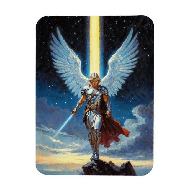 Keeper of the Celestial Gate Archangel Michael Magnet (Vertical)