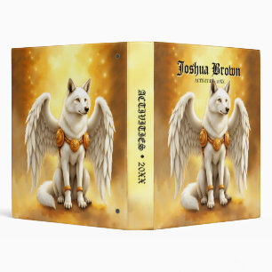 Keeper of the Dawn – The White Winged Wolf.  3 Ring Binder
