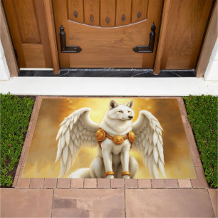 Keeper of the Dawn – The White Winged Wolf. Doormat