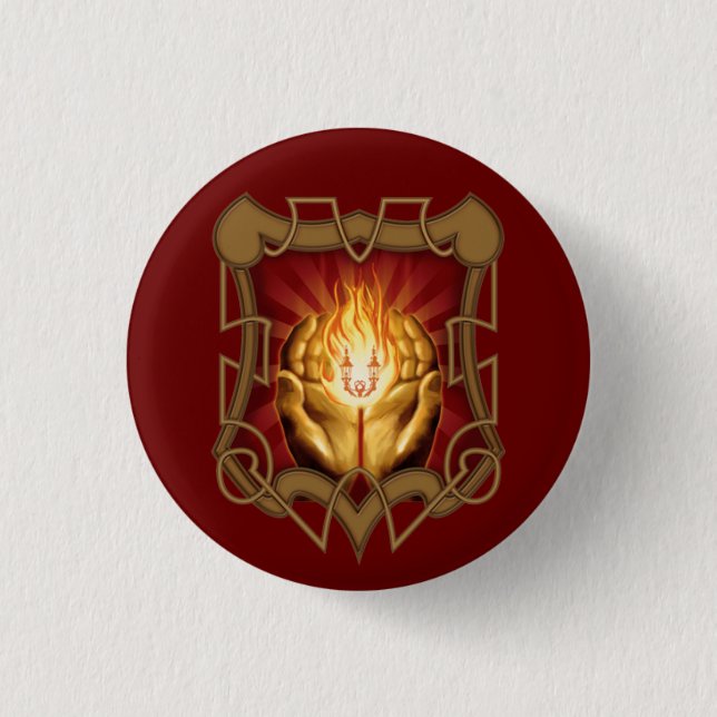 Keeper of the Flame Badge Pinback Button (Front)