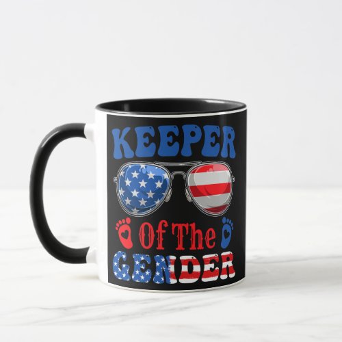 Keeper Of The Gender 4th Of July Baby Gender Mug