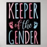 Keeper Of The Gender Baby Announcement Gender Reve Poster