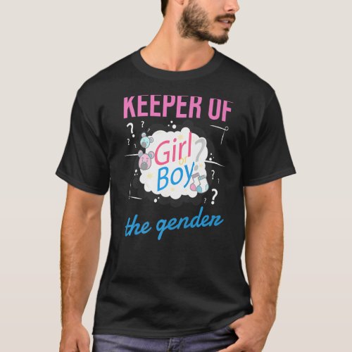 Keeper Of The Gender Baby Reveal Announce Family S T_Shirt