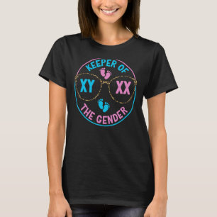 Keeper Of The Gender Baby Shower Party Leopard Sun T-Shirt