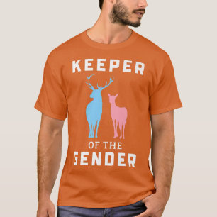 Keeper Of The Gender Buck Or Doe Gender Reveal  T-Shirt
