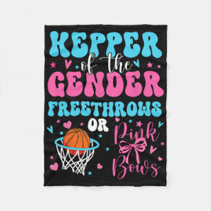 Keeper Of The Gender Free Throws Or Pink Bows Reve Fleece Blanket