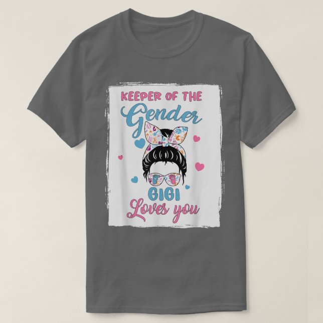 Keeper of the Gender Gigi Loves You Cute Women Gen T-Shirt (Design Front)