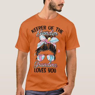 Keeper Of The Gender Grandma Loves You Gender Reve T-Shirt