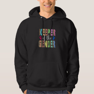 Keeper of the Gender Leopard Gender Reveal Party Hoodie