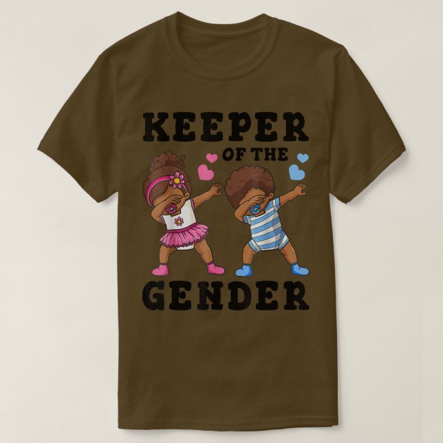 Keeper Of The Gender Mens Gender Reveal Party Dabb T-Shirt (Design Front)