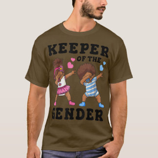 Keeper Of The Gender Mens Gender Reveal Party Dabb T-Shirt