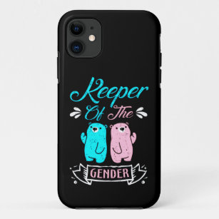 Keeper of the Gender Pink and Blue Teddy Bear iPhone 11 Case
