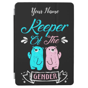 Keeper of the Gender Pink and Blue Teddy Bear iPad Air Cover