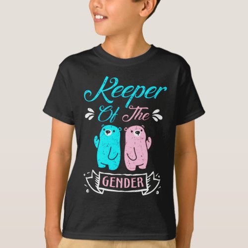 Keeper of the Gender Pink and Blue Teddy Bear T_Shirt