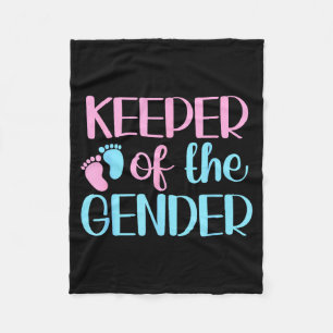Keeper Of The Gender Pregnancy Announcement Gender Fleece Blanket
