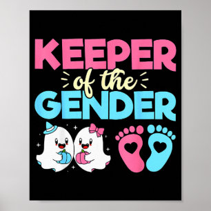 Keeper Of The Gender Pumpkin Halloween Baby Gender Poster