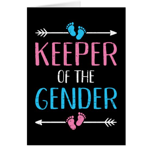 Keeper of the gender reveal baby announcement