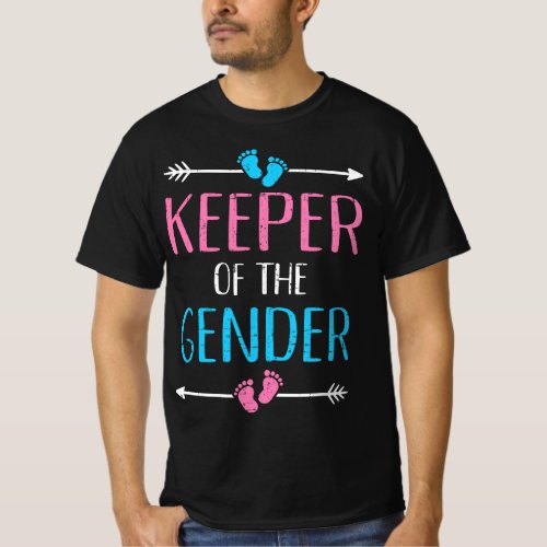 Keeper of the gender reveal baby announcement part T_Shirt