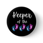 Keeper of the Gender Reveal Baby Feet Baby Shower