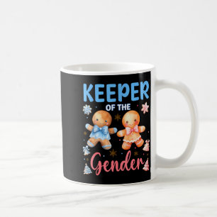 Keeper Of The Gender Reveal Baby Gingerbread Pink Coffee Mug