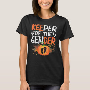 Keeper Of The Gender Reveal Baby Halloween Party   T-Shirt