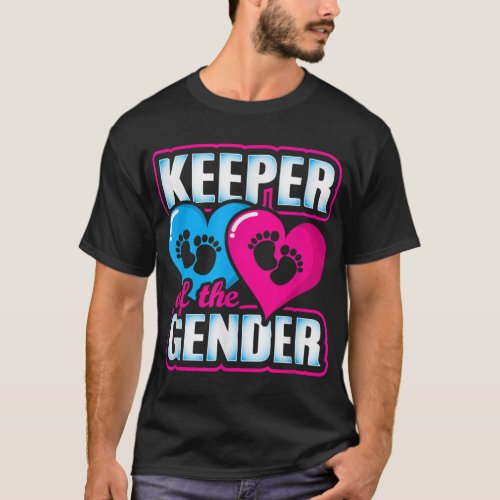 Keeper Of The Gender Reveal Baby Shower Announcem T_Shirt