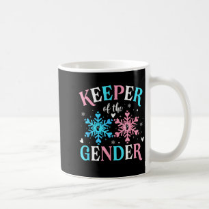 Keeper Of The Gender Reveal Baby Snowflake Nk Or B Coffee Mug