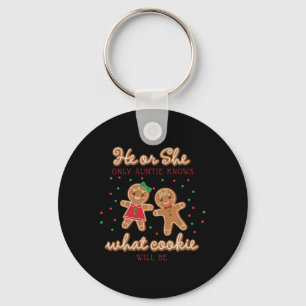 Keeper Of The Gender Reveal Gingerbread Auntie T S Keychain