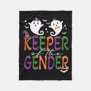 Keeper Of The Gender Reveal Halloween Pregnancy An Fleece Blanket