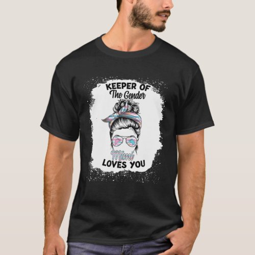 Keeper Of The Gender Reveal Mimi Baby Announcement T_Shirt