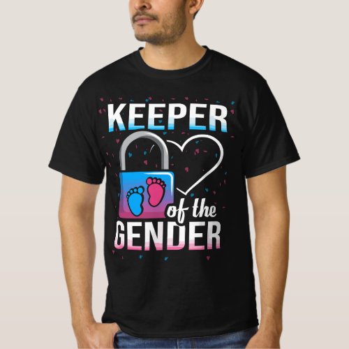 Keeper Of The Gender Reveal Party Baby Shower Idea T_Shirt