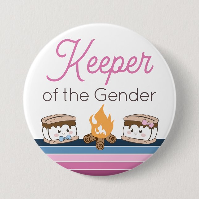 Keeper of the Gender reveal S'more pin (Front)