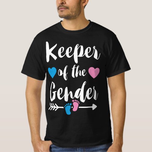 Keeper Of The Gender Reveal Tee Girl or Boy Blue P