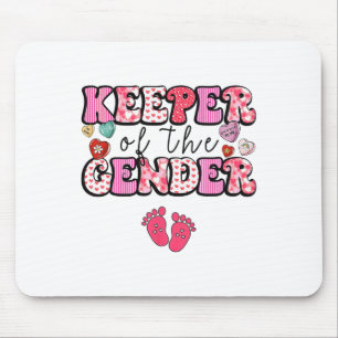 Keeper Of The Gender Valentine Day Gender Reveal B Mouse Pad
